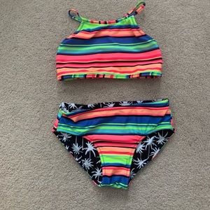 Kids  M (7/8) reversible swim suit